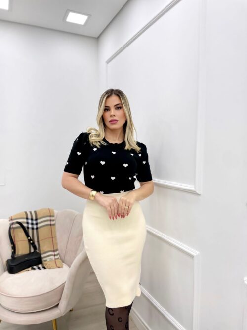 Blusa corações mc