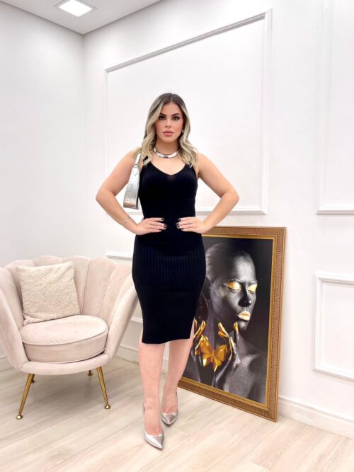 Vestido De Tricô Gislaiene