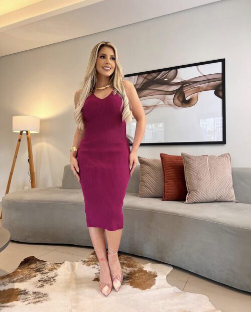 Vestido de tricô Júlia