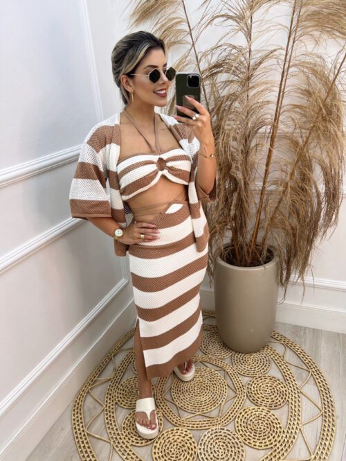 Conjunto de tricô Kezia