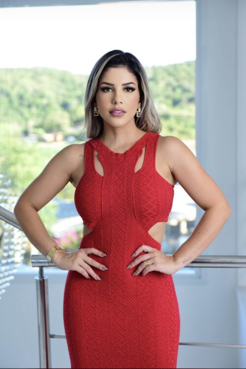 Vestido de tricô Glamour - Imagem 2