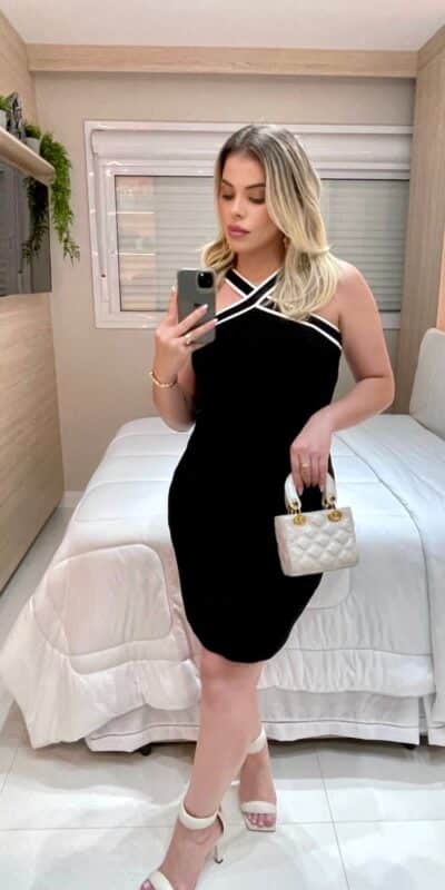 Vestido de tricô Tais
