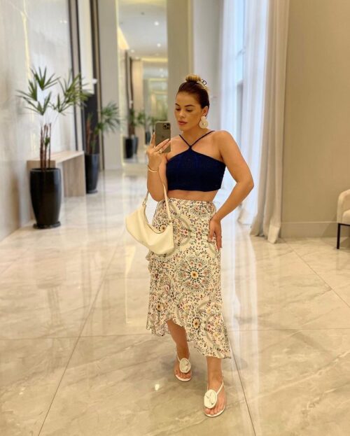 Cropped de tricô Top Duda