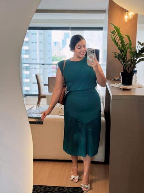 Vestido de tricô Ayla