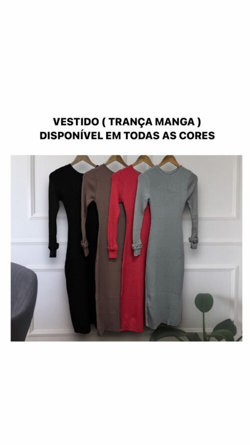 Vestido Trança Manga - Image 4