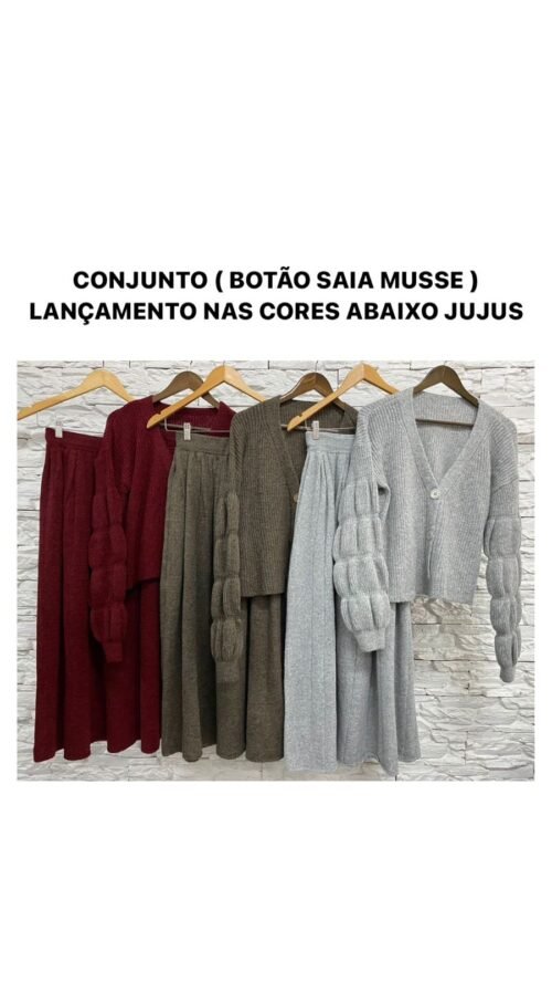 Conjunto Botão saia musse - Image 7