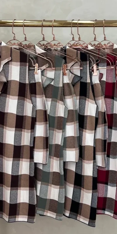 Conjunto Saia Xadrez