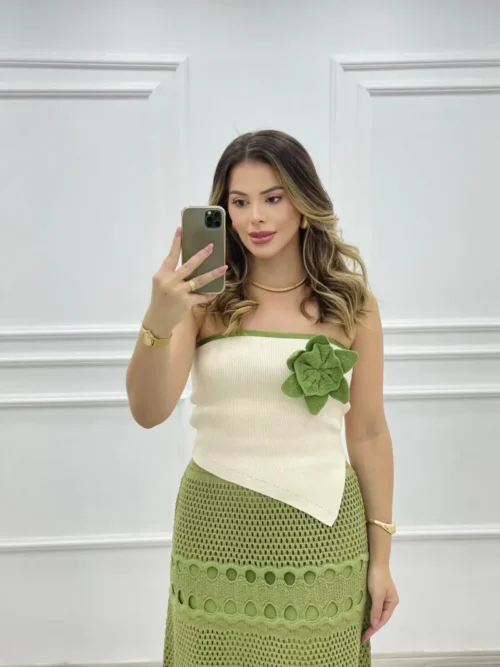 Blusa Faixa Flor - Imagem 4