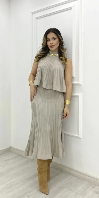 Conjunto Milena Plissado